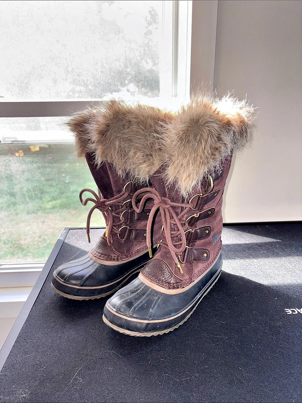 Sorel NL3481-908 Women's Winter Boots US 9 Brown & Black
